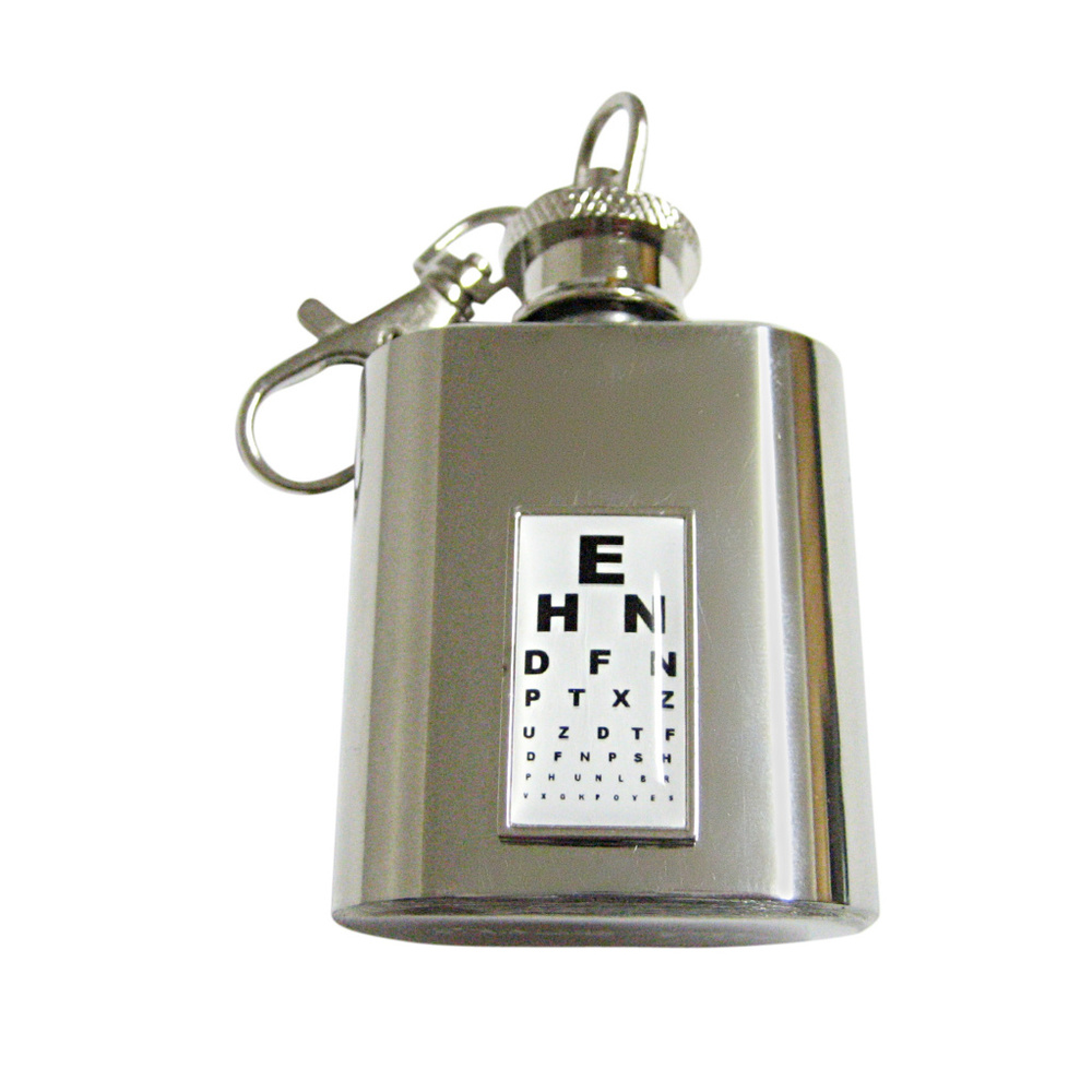 Rectangular Optometrist Keychain Flask - image 1